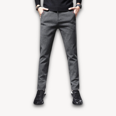 Aesthetics | Men’s Slim Fit Wool Blend Trousers – Casual Business Style