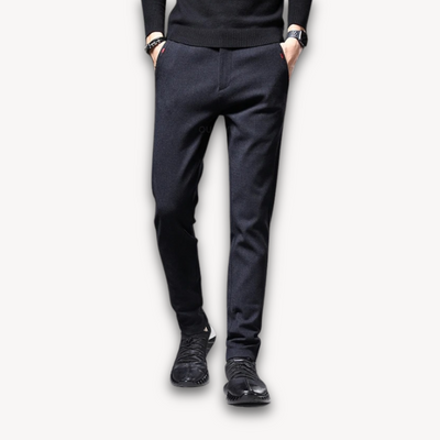Aesthetics | Men’s Slim Fit Wool Blend Trousers – Casual Business Style