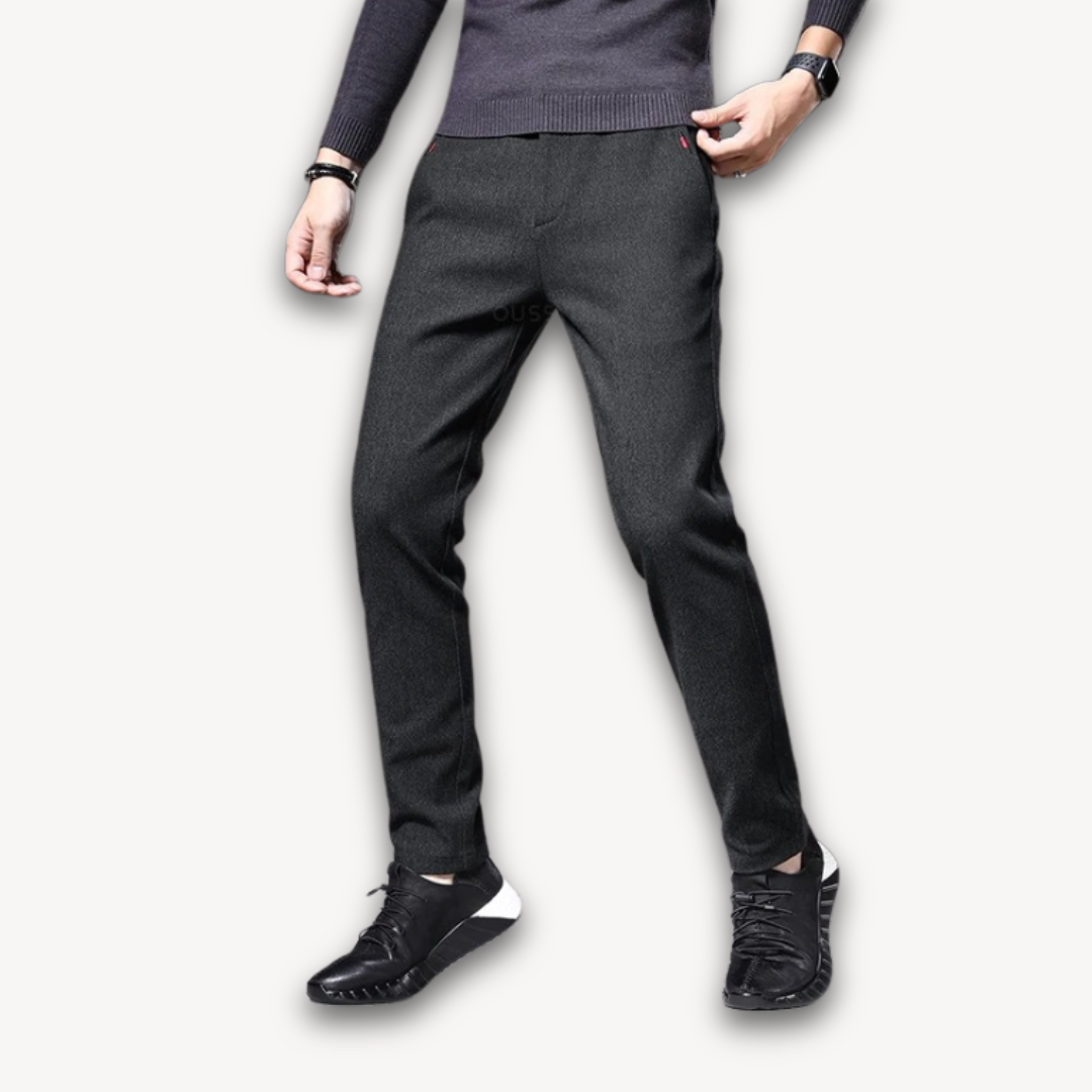 Aesthetics | Men’s Slim Fit Wool Blend Trousers – Casual Business Style