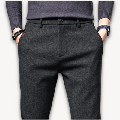 Aesthetics | Men’s Slim Fit Wool Blend Trousers – Casual Business Style
