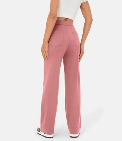 High-Waisted Wide-Leg Pants for Women – Relaxed & Chic With Buttons