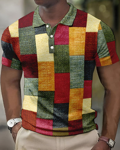Levi Classic Plaid Men's Polo