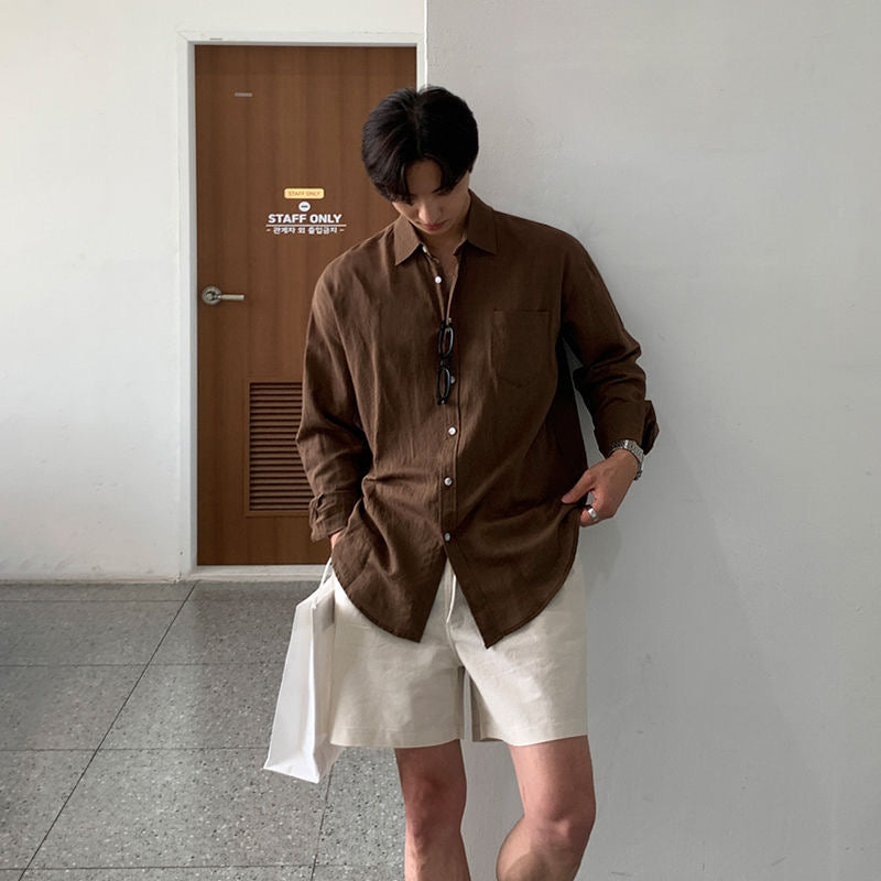 Linen Drawstring Shorts for Men – Light, Airy & Comfortable Fit