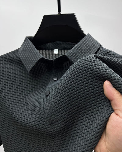 Men’s Luxury Polo Shirt – Breathable Slim Fit with Pattern