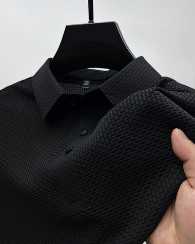 Men’s Luxury Polo Shirt – Breathable Slim Fit with Pattern