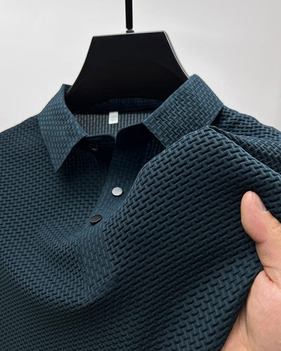 Men’s Luxury Polo Shirt – Breathable Slim Fit with Pattern