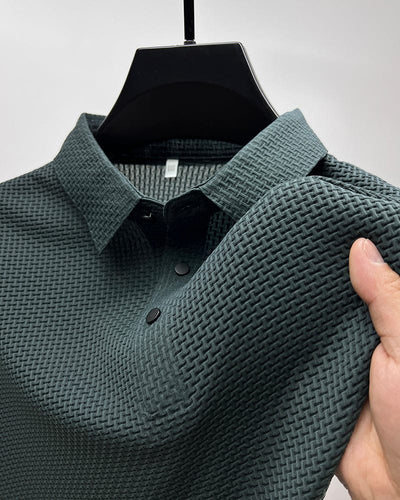 Men’s Luxury Polo Shirt – Breathable Slim Fit with Pattern