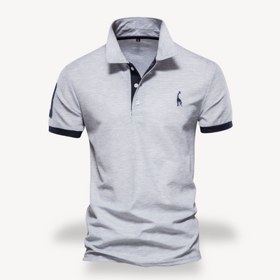 Men’s Slim Fit Polo Shirt – Cotton with Color Accents