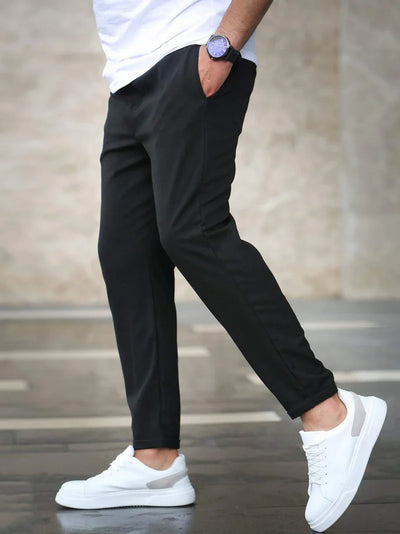 Men’s Stretch Comfort Trousers – Slim Fit, Soft Touch Fabric