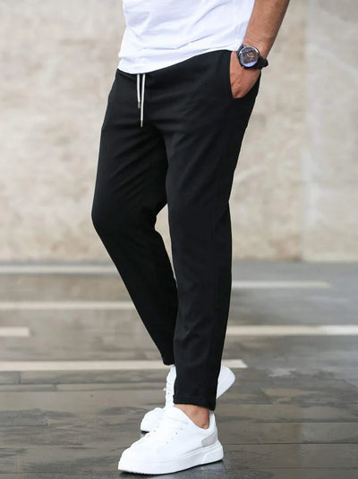 Men’s Stretch Comfort Trousers – Slim Fit, Soft Touch Fabric