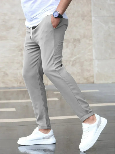 Men’s Stretch Comfort Trousers – Slim Fit, Soft Touch Fabric