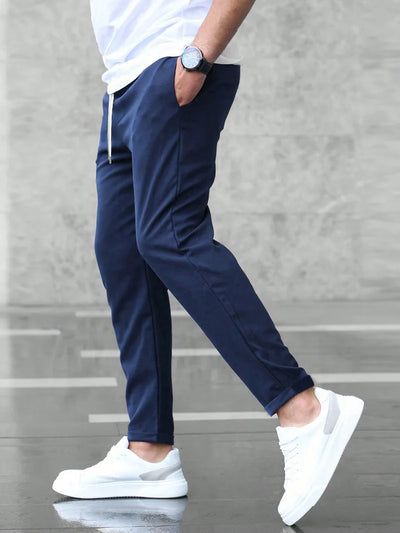 Men’s Stretch Comfort Trousers – Slim Fit, Soft Touch Fabric