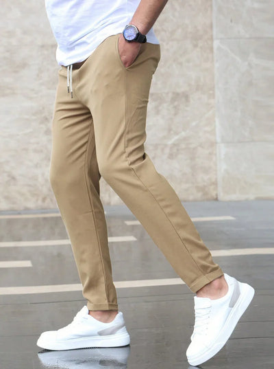 Men’s Stretch Comfort Trousers – Slim Fit, Soft Touch Fabric