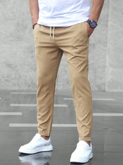 Men’s Stretch Comfort Trousers – Slim Fit, Soft Touch Fabric