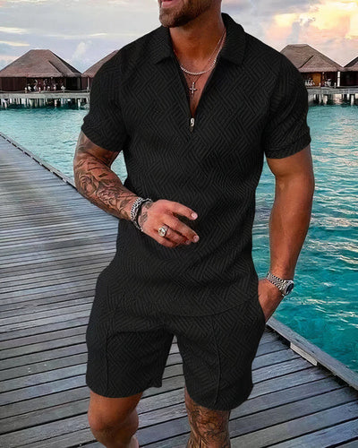 Men’s Summer Set – Polo & Shorts Combo