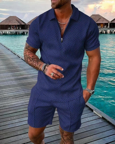Men’s Summer Set – Polo & Shorts Combo