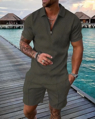 Men’s Summer Set – Polo & Shorts Combo