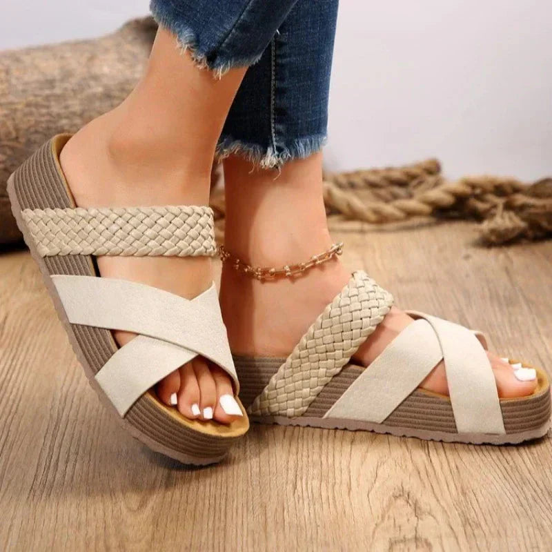 Orthopedic Summer Sandals for Women – Open Toe & Arch Support
