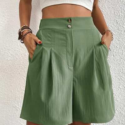 Tailored High-Waist Shorts for Women – Chic & Versatile