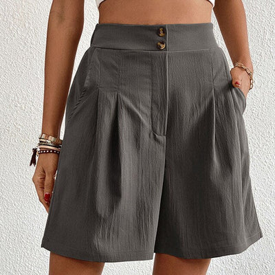 Tailored High-Waist Shorts for Women – Chic & Versatile