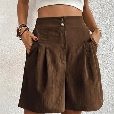 Tailored High-Waist Shorts for Women – Chic & Versatile