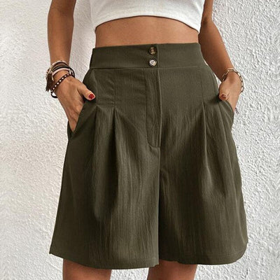 Tailored High-Waist Shorts for Women – Chic & Versatile