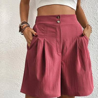 Tailored High-Waist Shorts for Women – Chic & Versatile