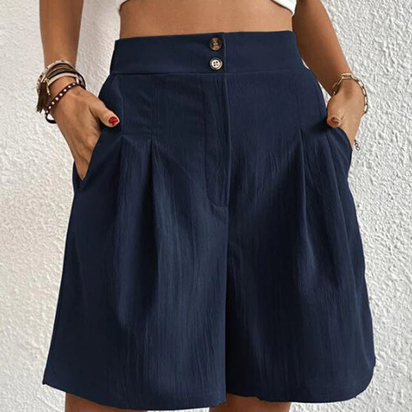 Tailored High-Waist Shorts for Women – Chic & Versatile