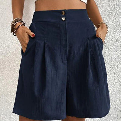 Tailored High-Waist Shorts for Women – Chic & Versatile